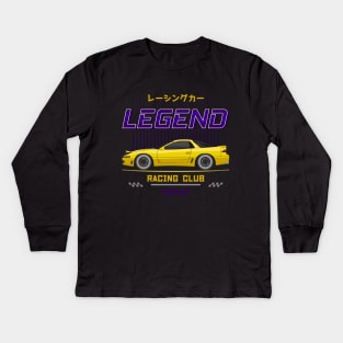 Tuner Yellow 3KGT JDM Kids Long Sleeve T-Shirt